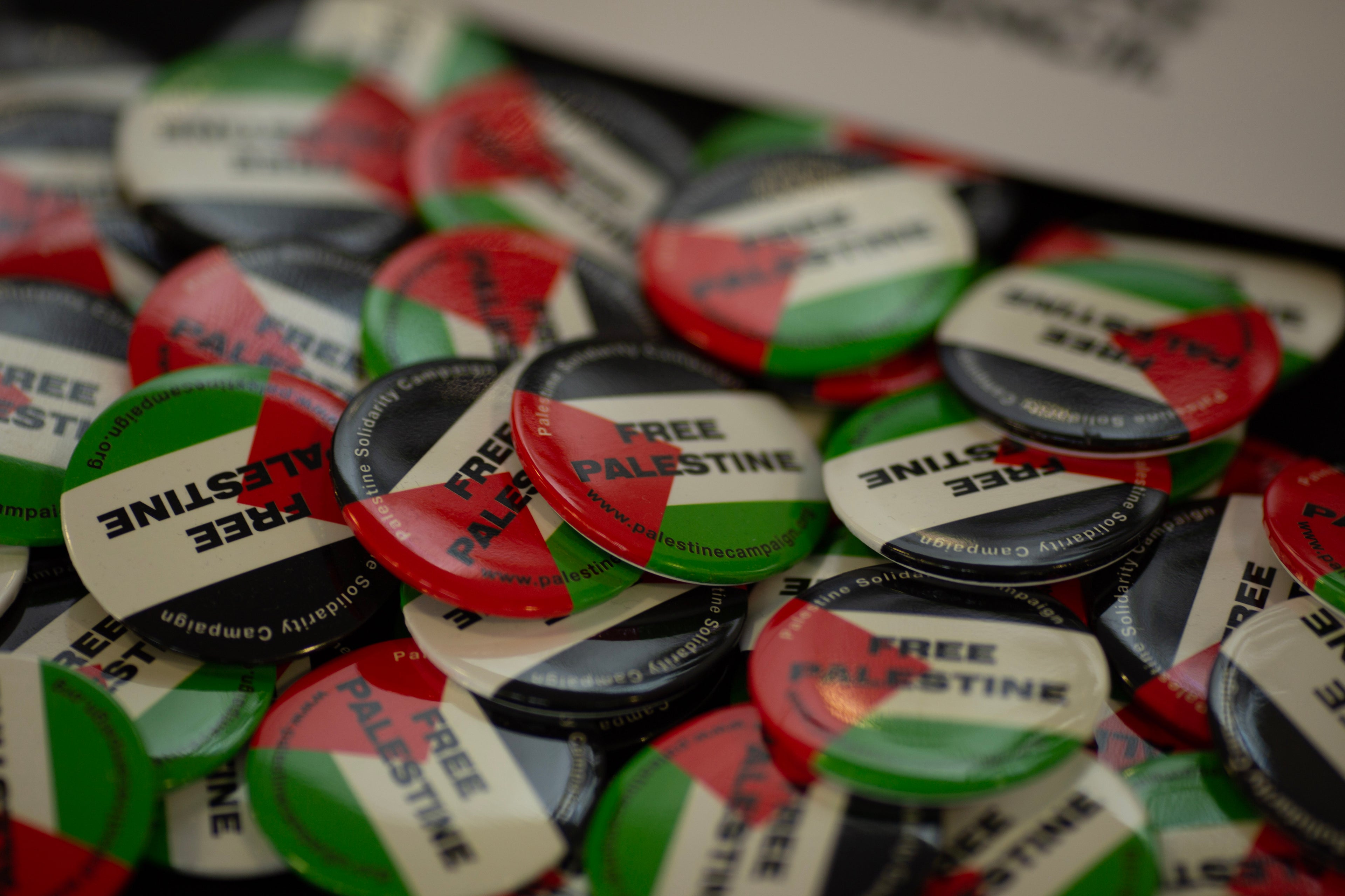 Palestine Solidarity Campaign badges