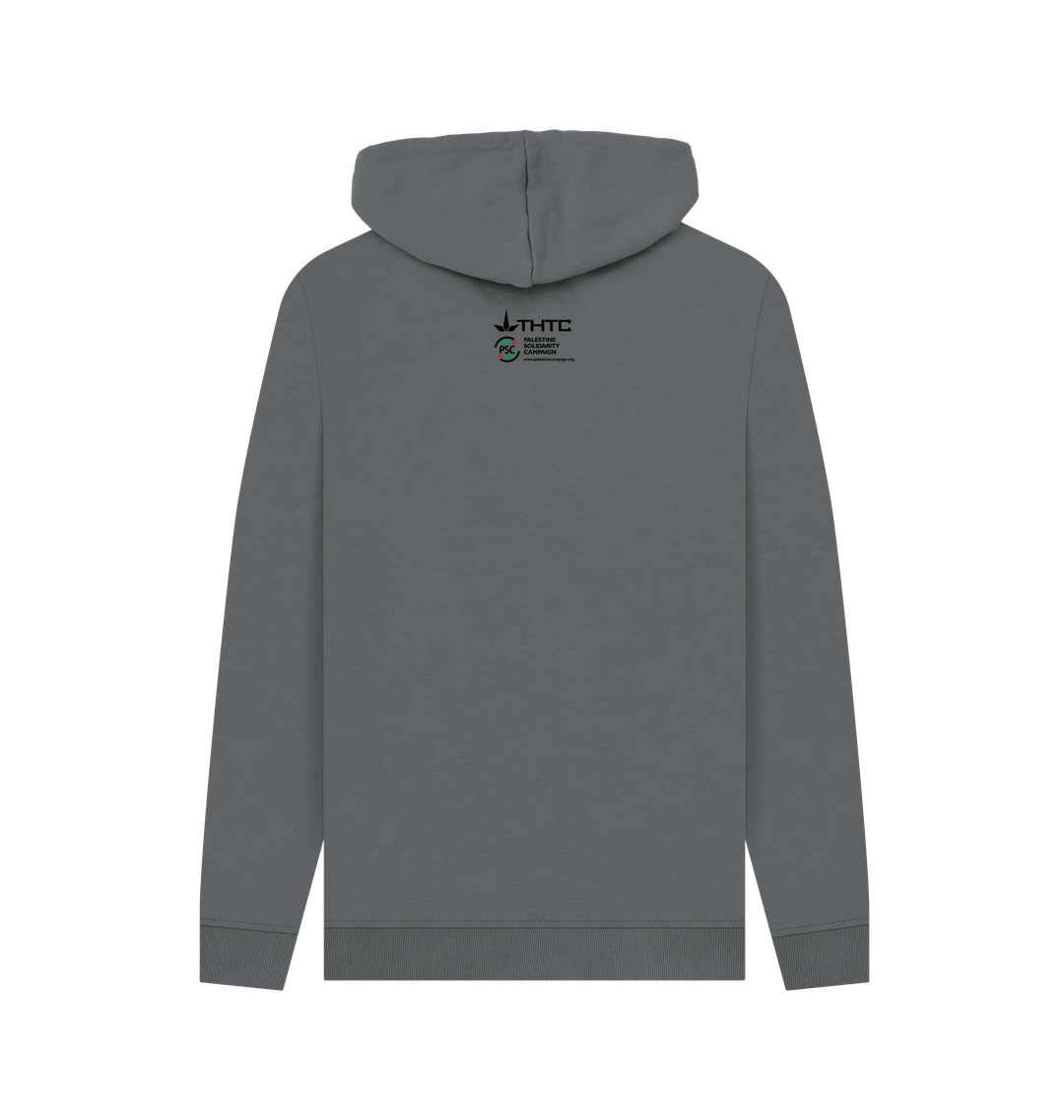 Slate Grey Printed Hoody Back