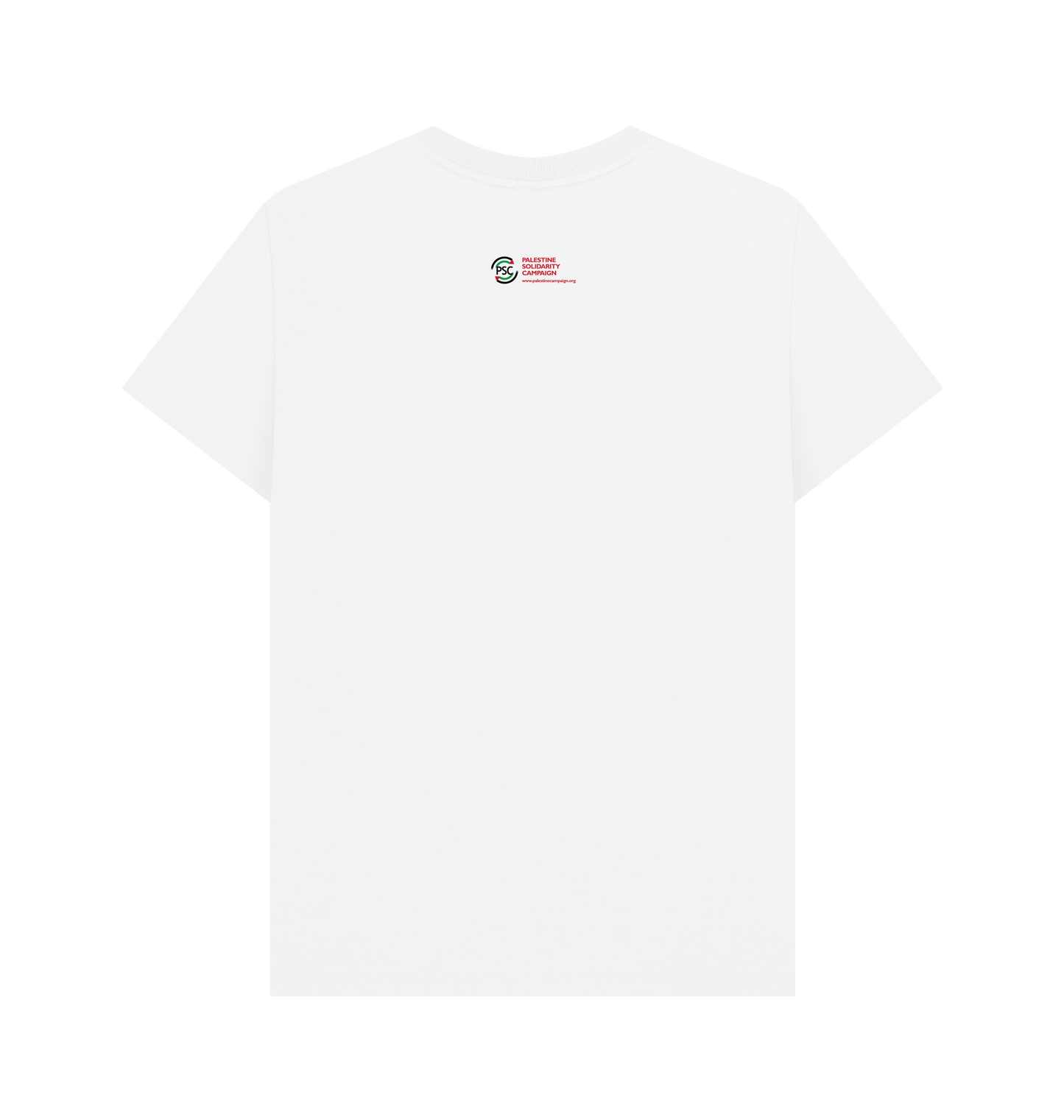 White Printed T-shirt Back