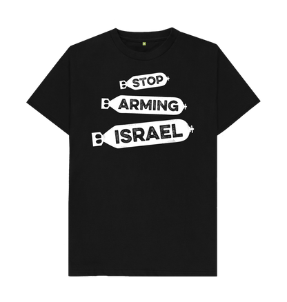 Black Stop Arming Israel t-shirt - Unisex