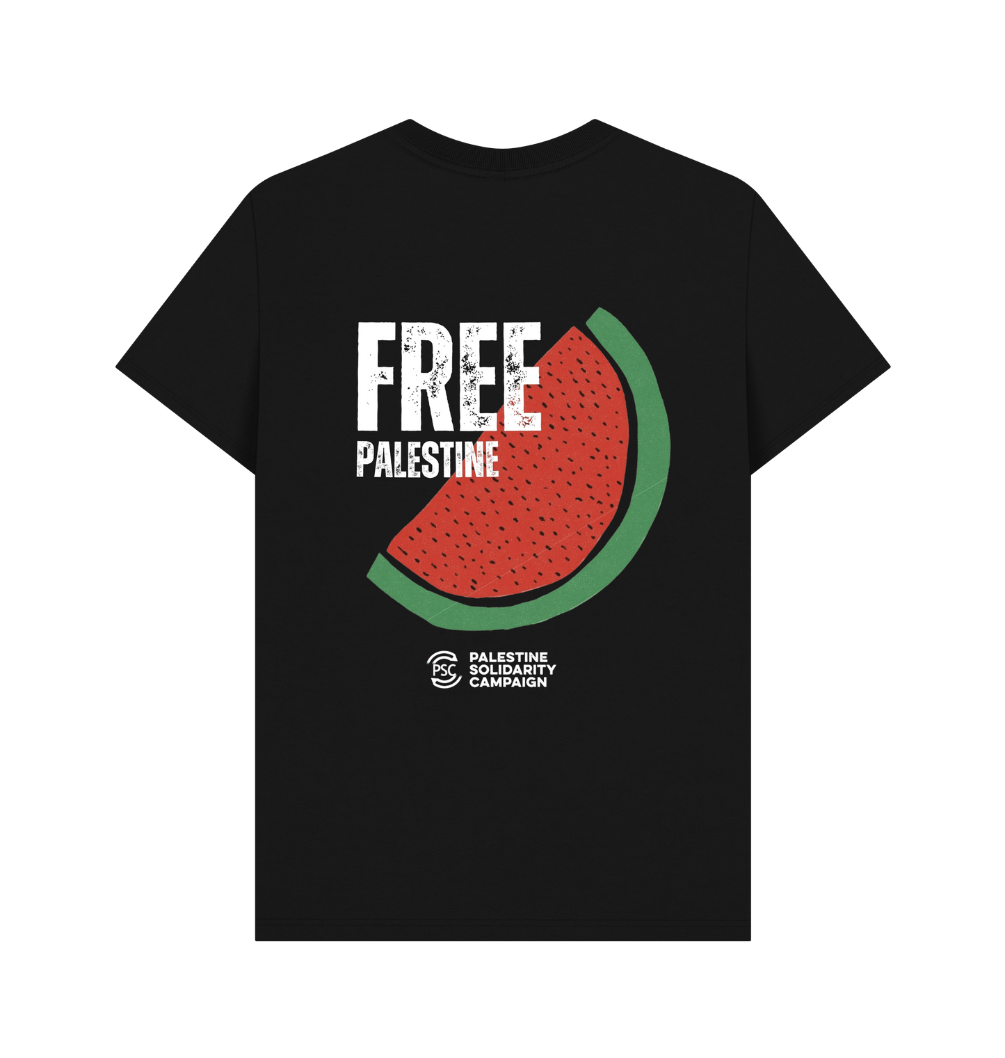 Black Printed T-shirt Back