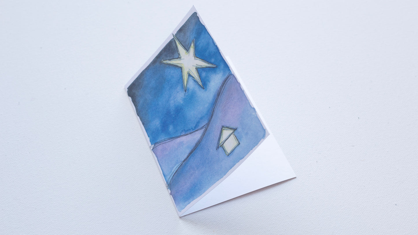 Greetings Cards - Christmas Bethlehem Landscape