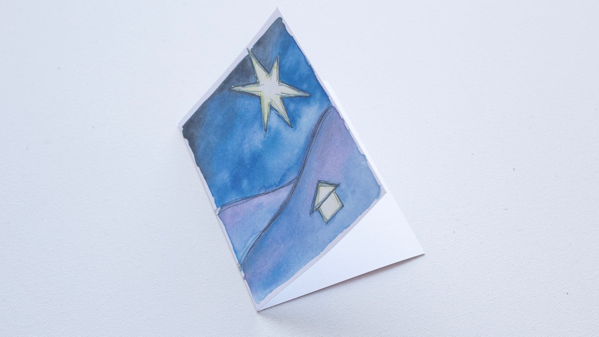 Greetings Cards - Christmas Bethlehem Landscape