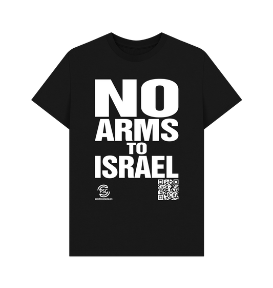 Black No Arms To Israel Black T-shirt