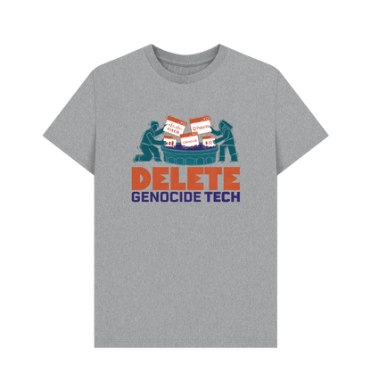 Athletic Grey Printed T-shirt Front