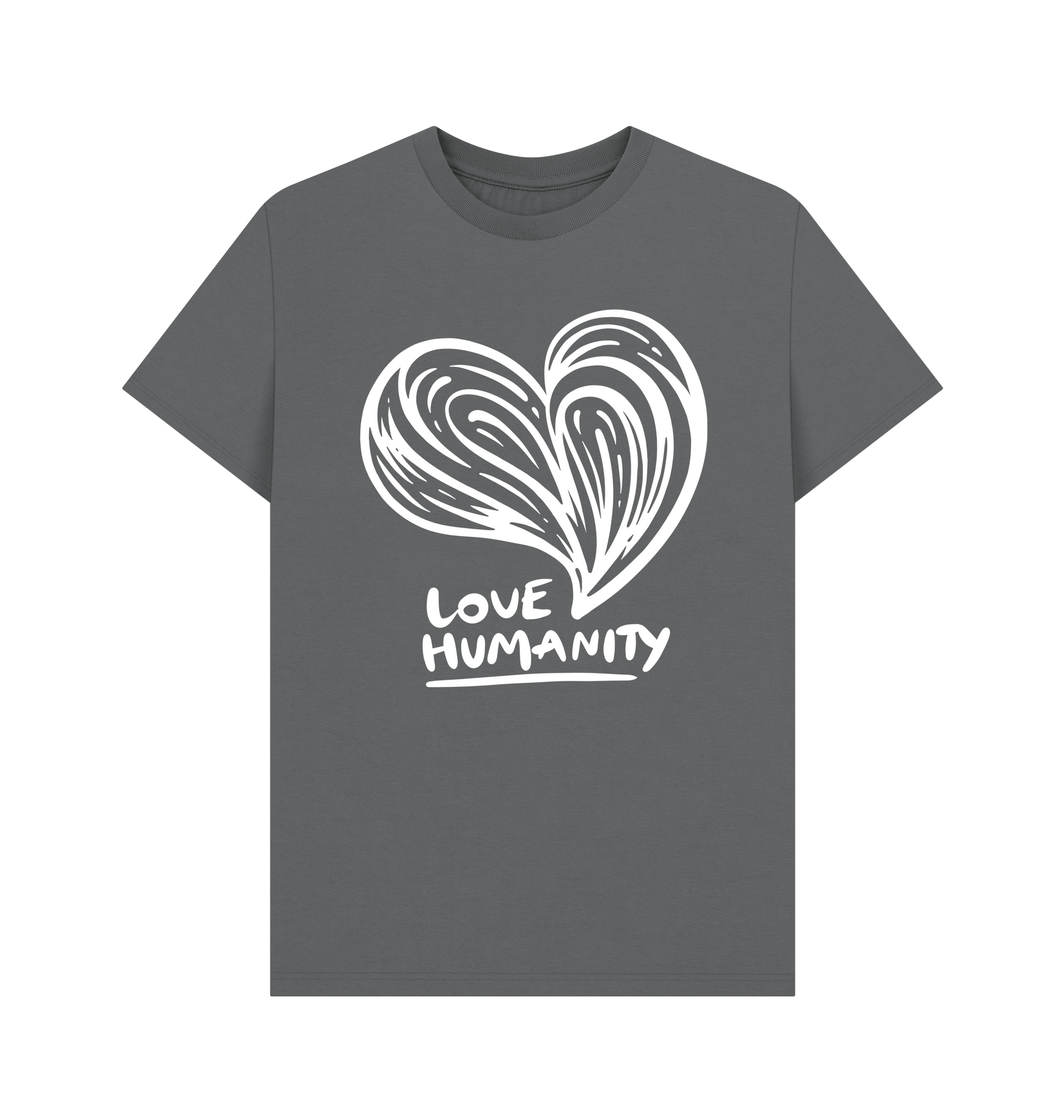 Slate Grey Printed T-shirt Front