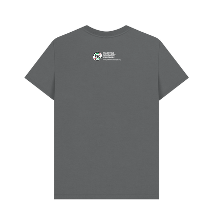 Slate Grey Printed T-shirt Back