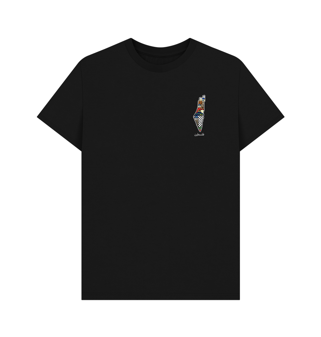 Black Palestine Map - T-shirt