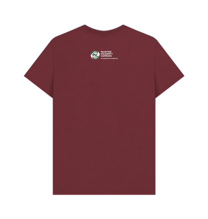 Red Wine Printed T-shirt Back