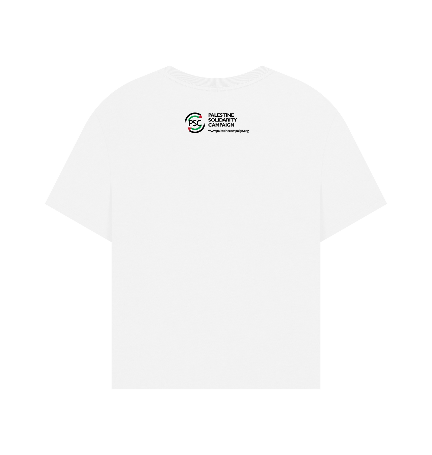 White Printed T-shirt Back