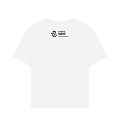 White Printed T-shirt Back