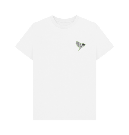 White Keffiyeh Heart T-Shirt