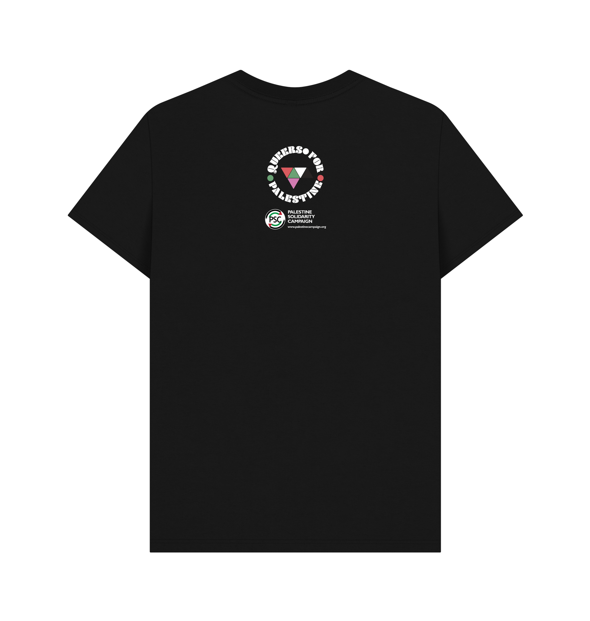 Black Printed T-shirt Back