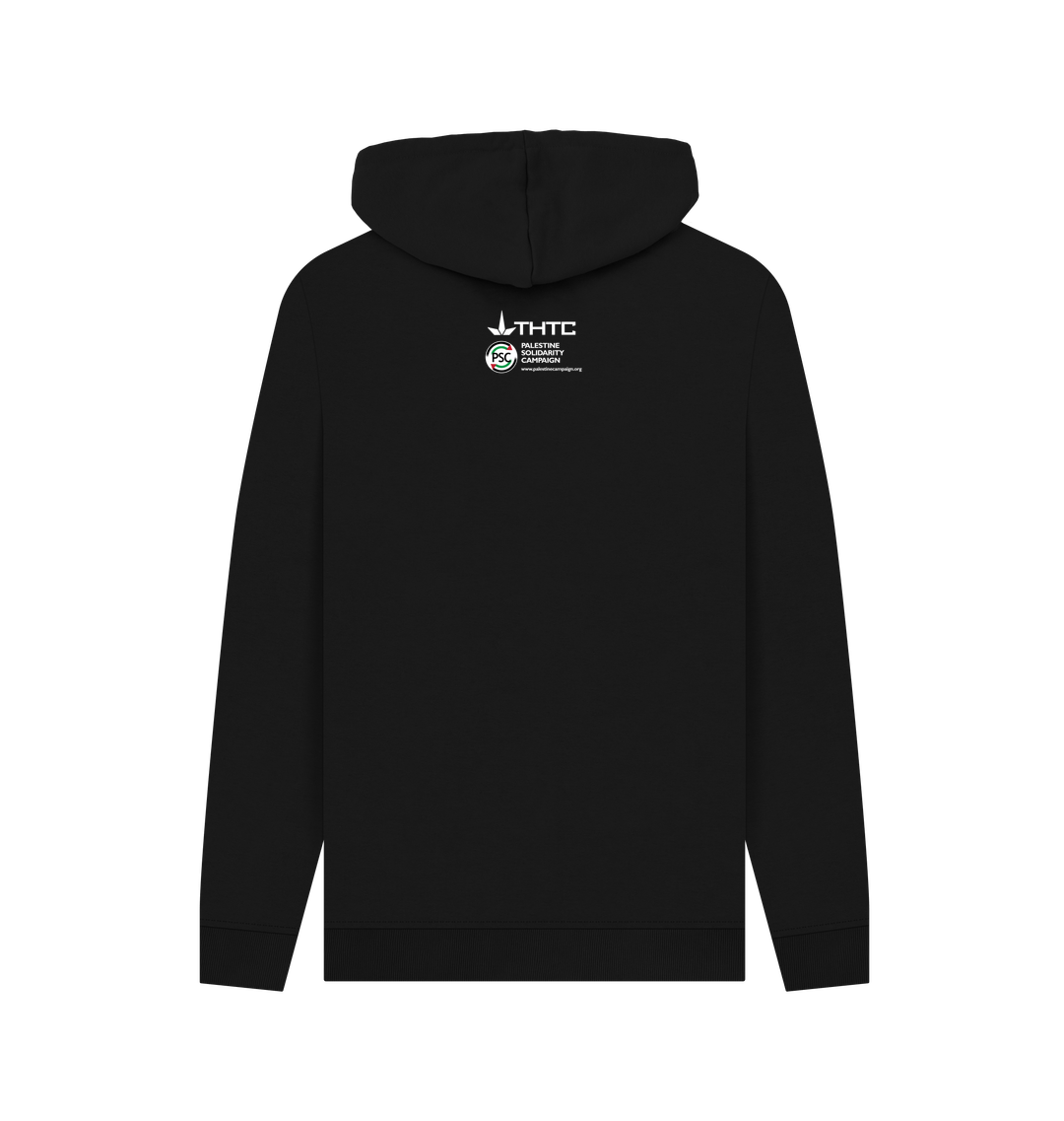 Black Printed Hoody Back