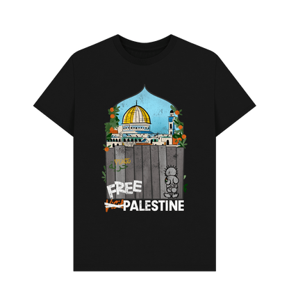 Black Printed T-shirt Front