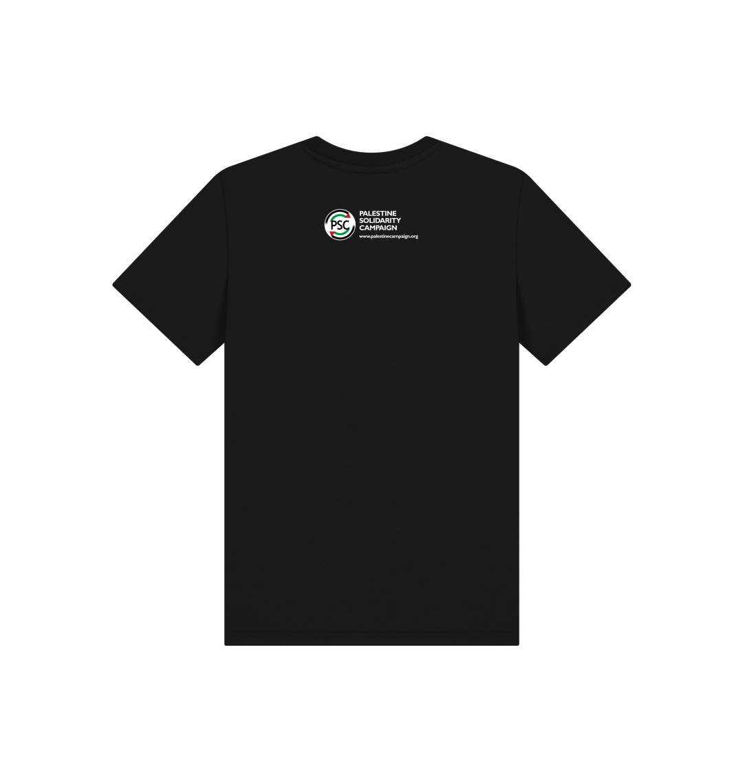 Black Printed Kids T-Shirt