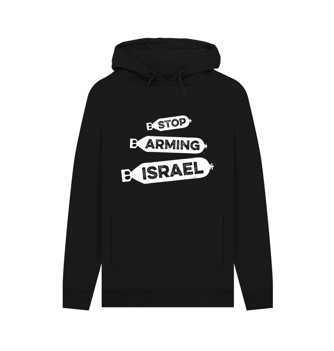 Black Printed Hoody Front