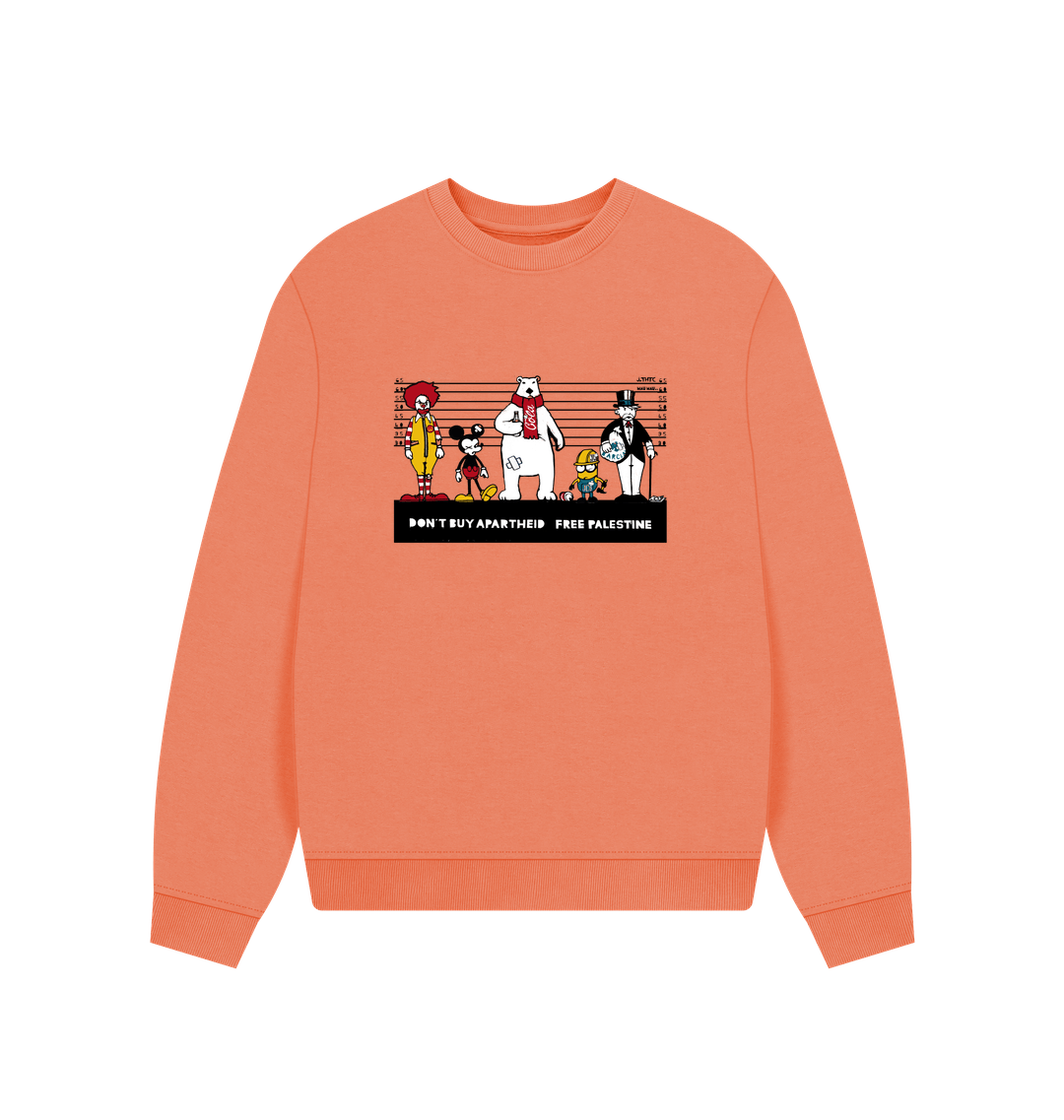 Apricot Printed Sweater Front