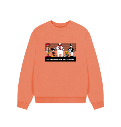 Apricot Printed Sweater Front