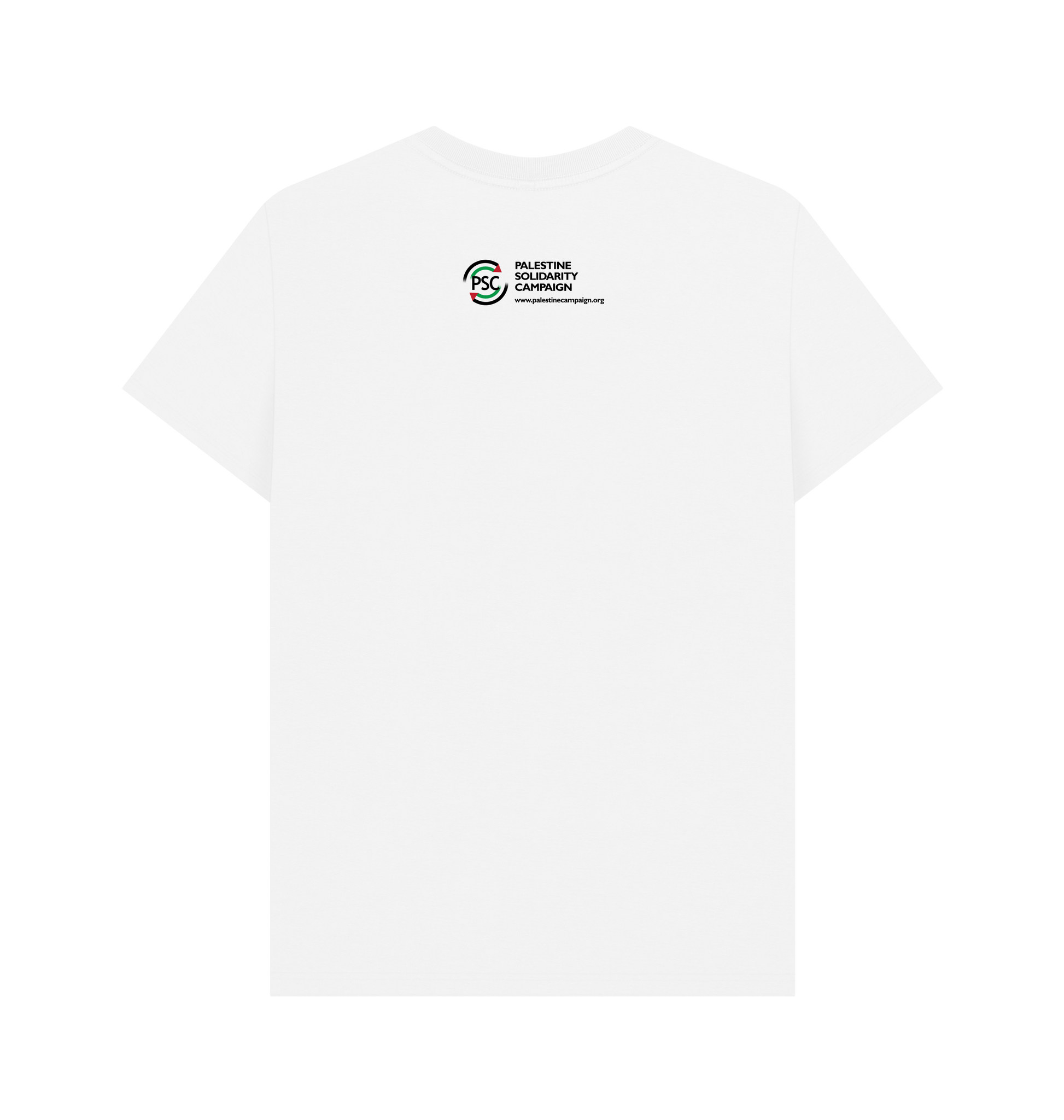 White Printed T-shirt Back