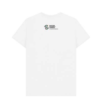 White Printed T-shirt Back