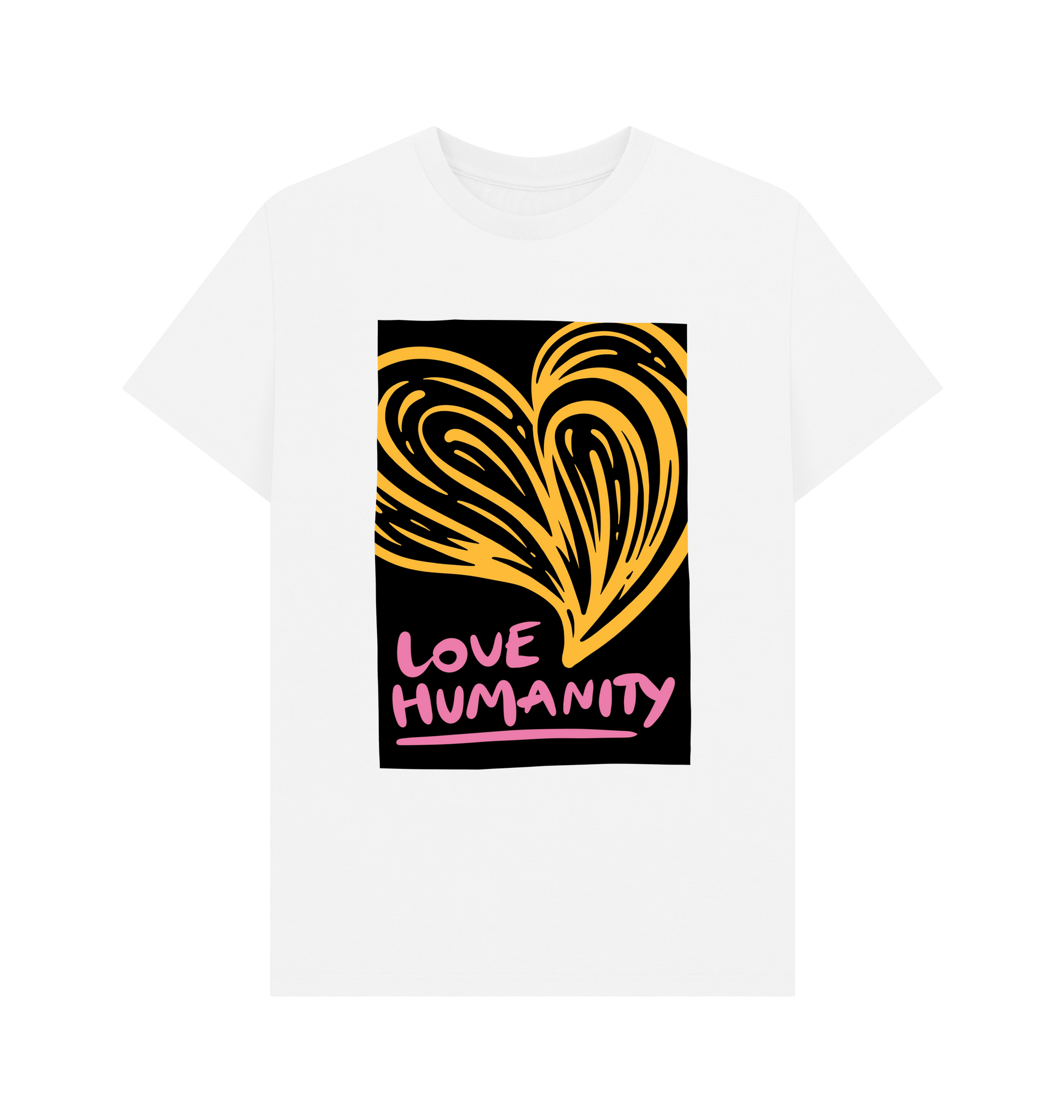 White Printed T-shirt Front