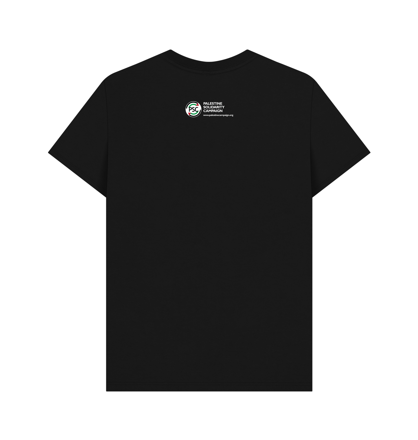 Black Printed T-shirt Back