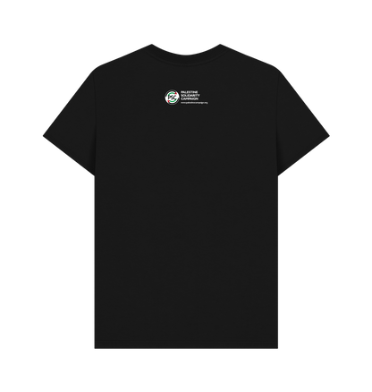 Black Printed T-shirt Back