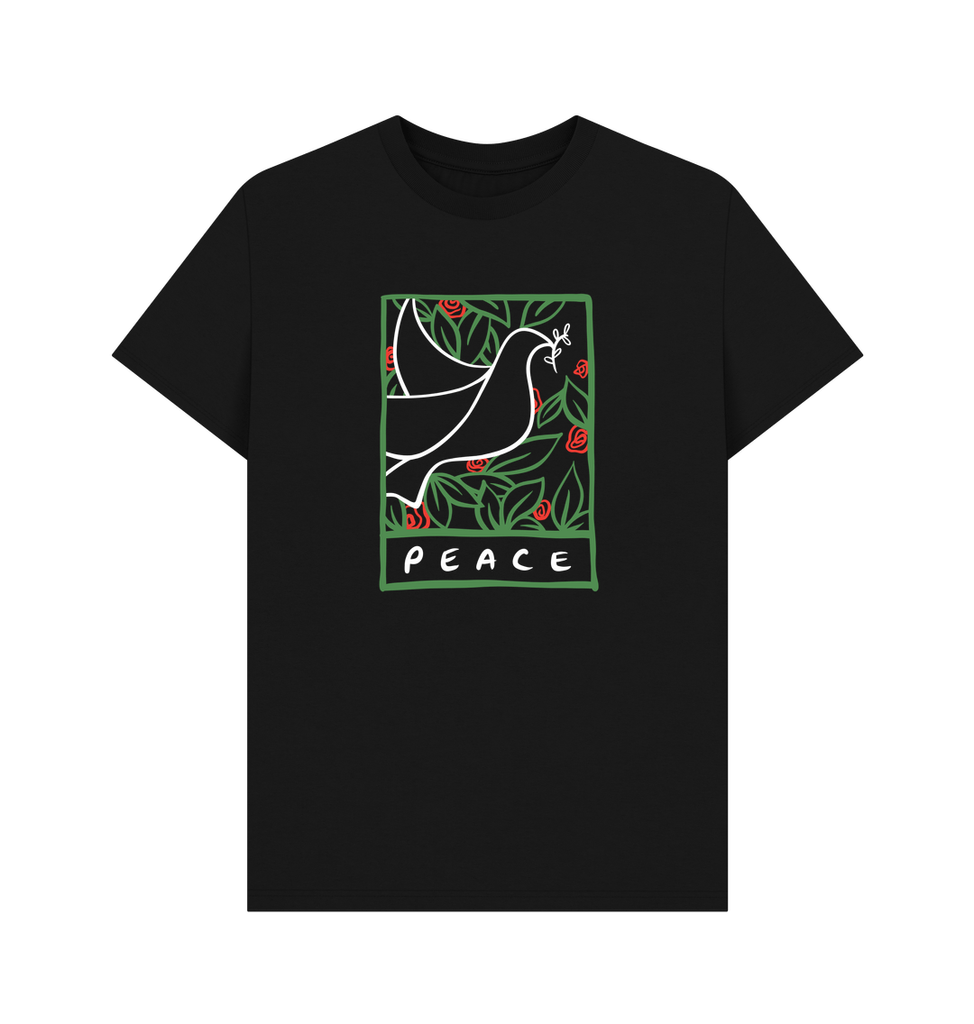 Black Unisex T-Shirt - Peace