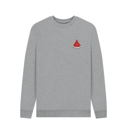 Light Heather Watermelon Crew Neck Jumper