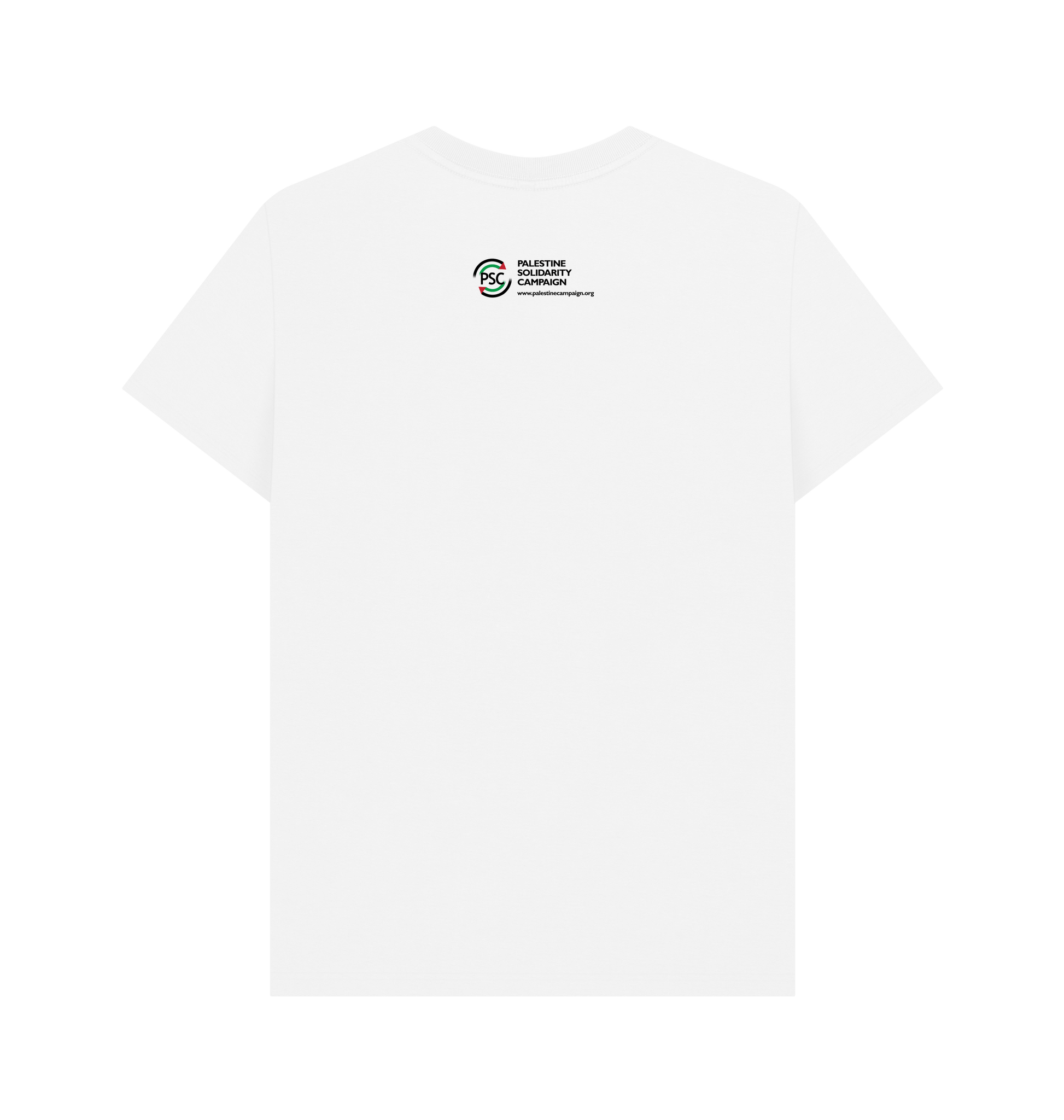 White Printed T-shirt Back