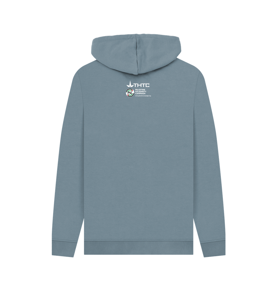 Stone Blue Printed Hoody Back