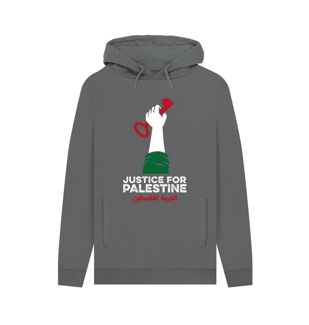Slate Grey Printed Hoody Front