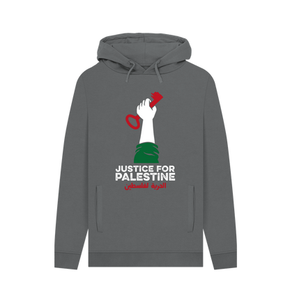 Slate Grey Printed Hoody Front