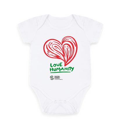 White Printed baby grow