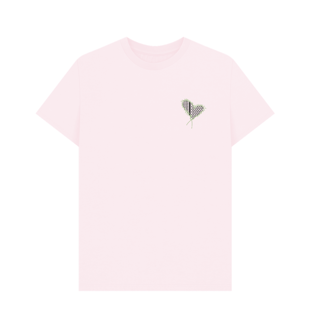 Pink Keffiyeh Heart T-Shirt