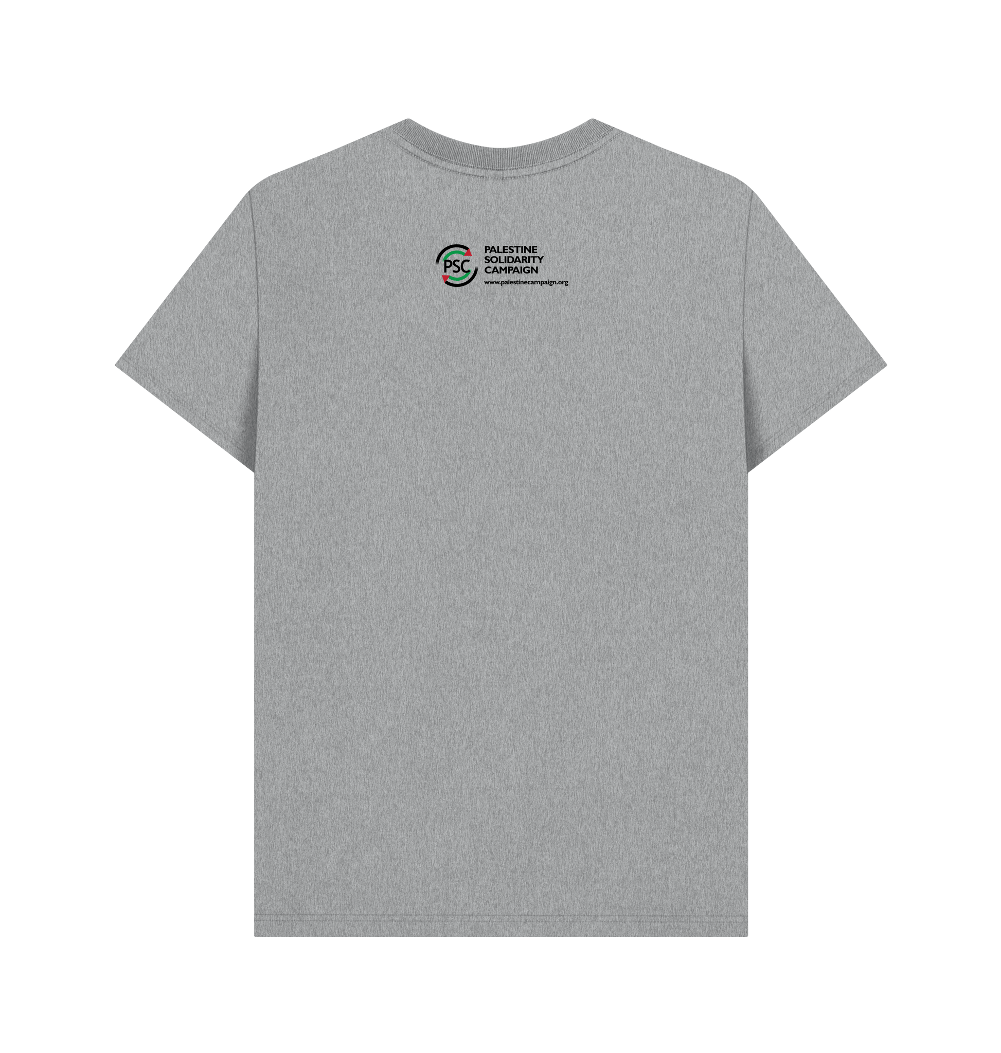 Athletic Grey Printed T-shirt Back