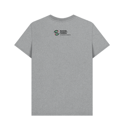 Athletic Grey Printed T-shirt Back