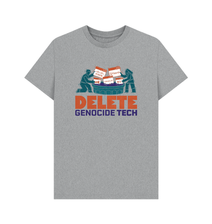 Athletic Grey Printed T-shirt Front