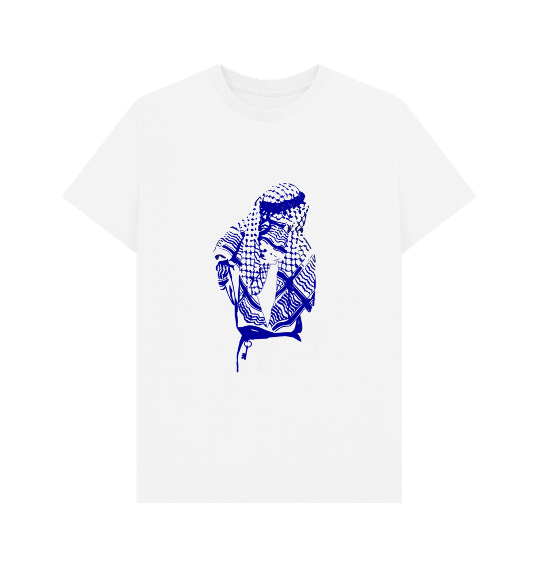 White A'amo Blue T-shirt