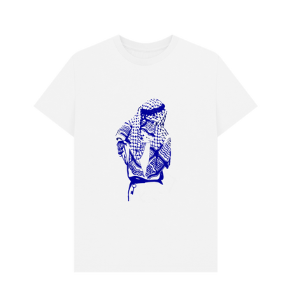 White A'amo Blue T-shirt