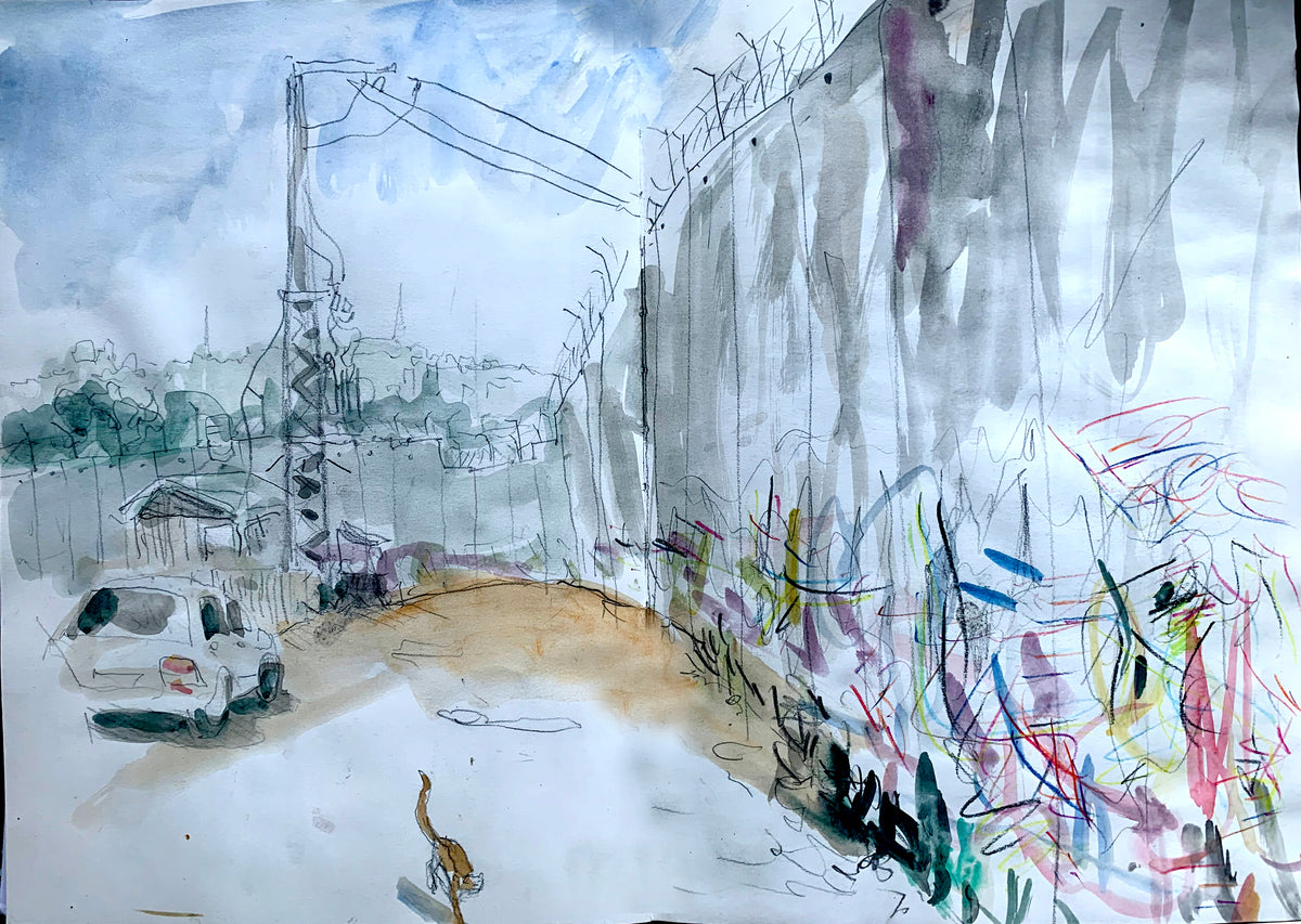 A4 Art print of Bethlehem wall