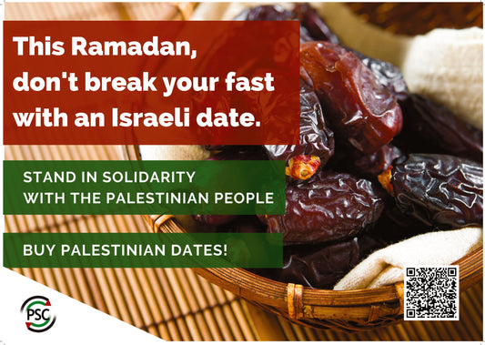 Boycott Israeli Dates Postcard