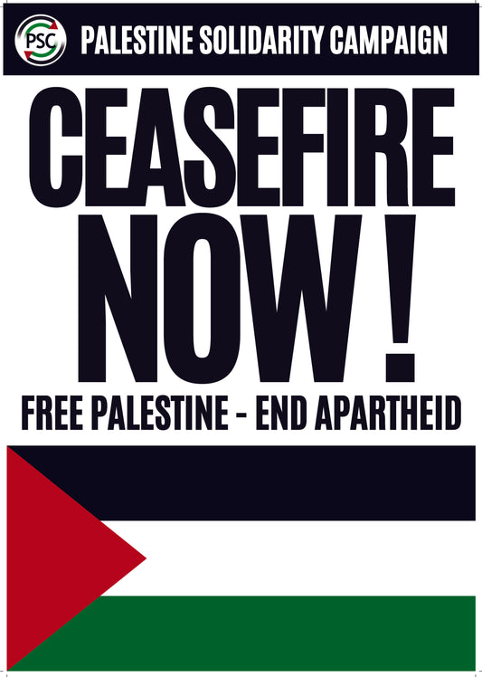 Ceasefire Now Placard