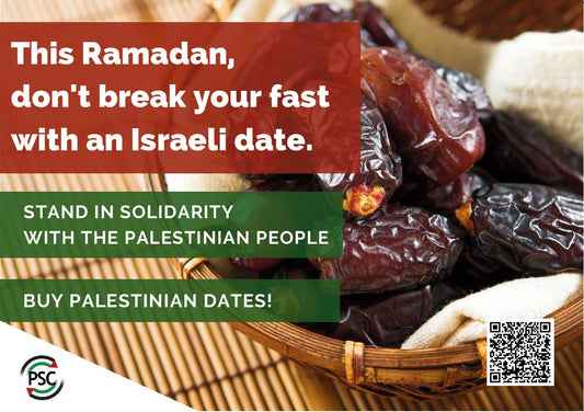 Boycott Israeli Dates Postcard