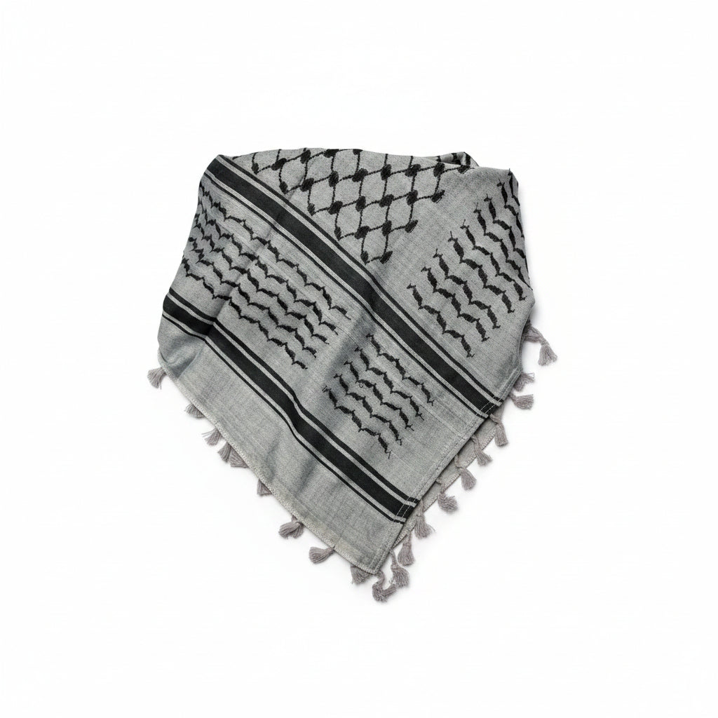 Original Hirbawi Light Grey Keffiyeh