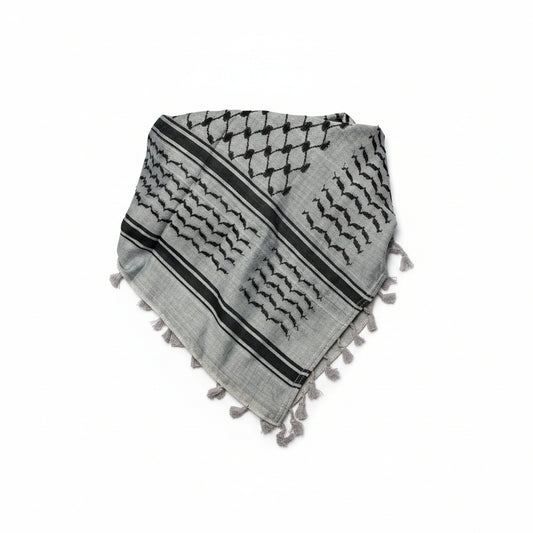 Original Hirbawi Light Grey Keffiyeh