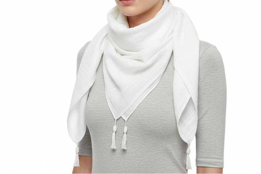 Original Pure White Keffiyeh