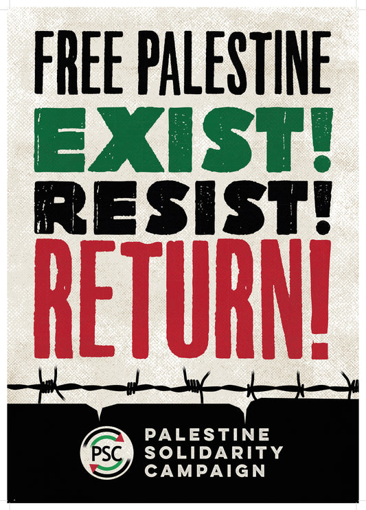 Exist Resist Return Placard