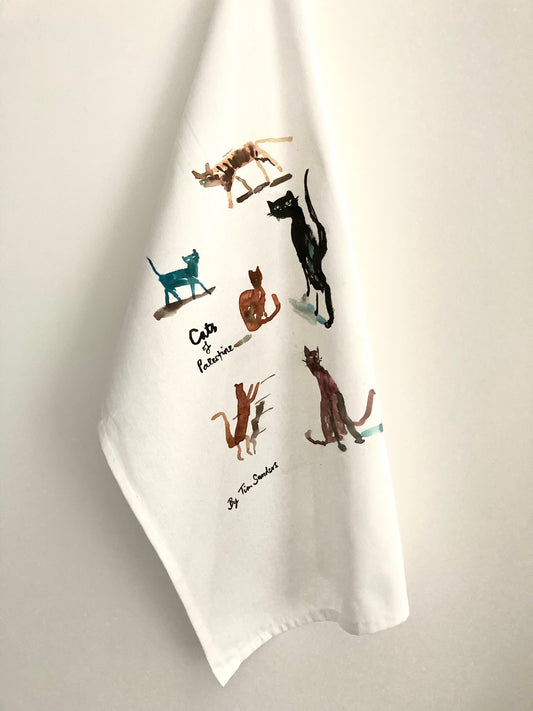 Cats of Palestine Tea Towel